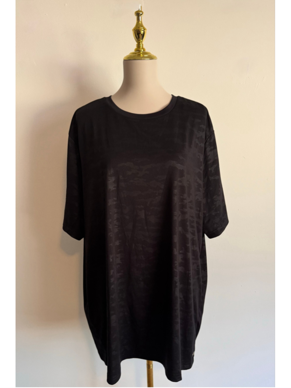 Men's Tek Gear Short Sleeve Tee Black Camo Size 2XB